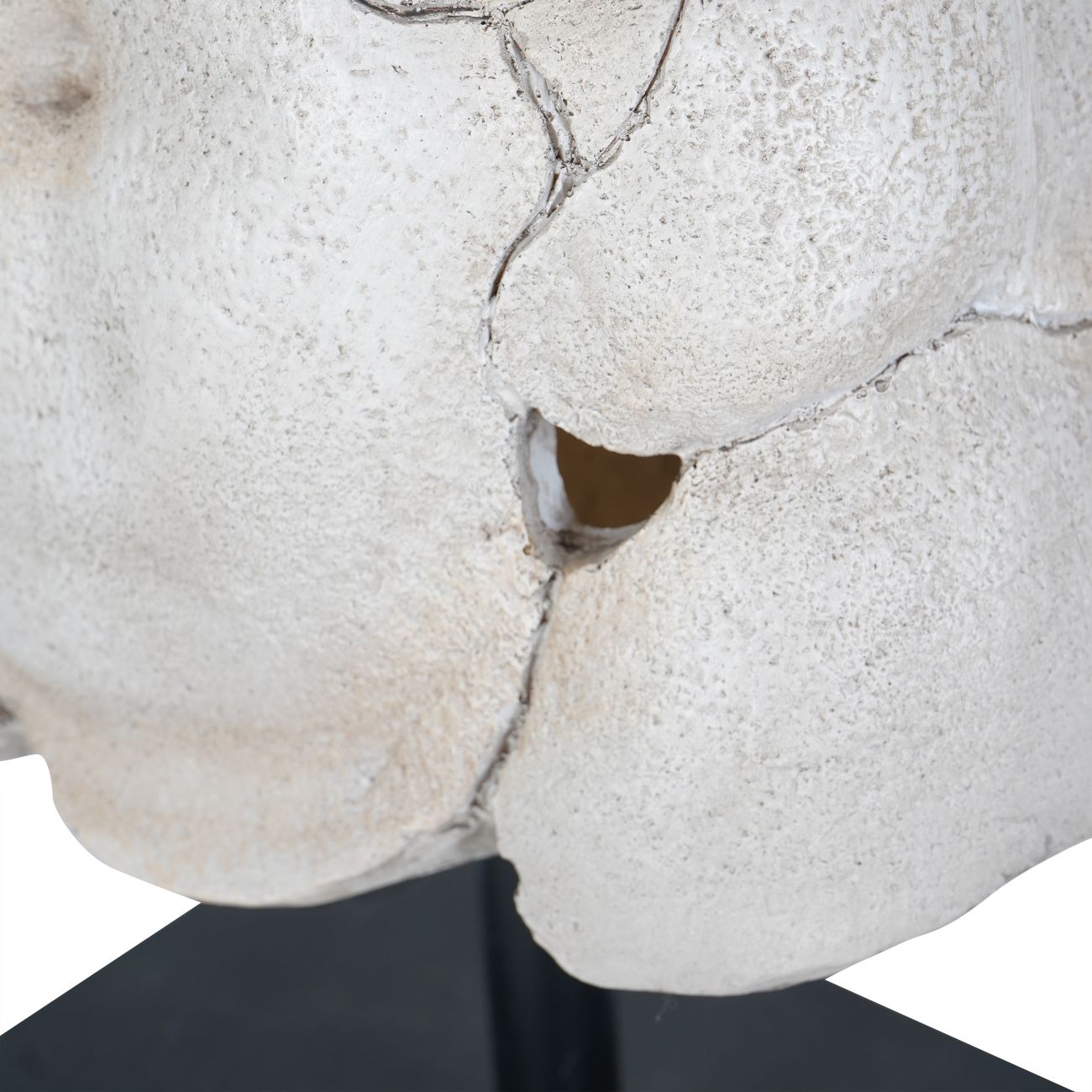 Male Torso on Stand White Sculpture Large